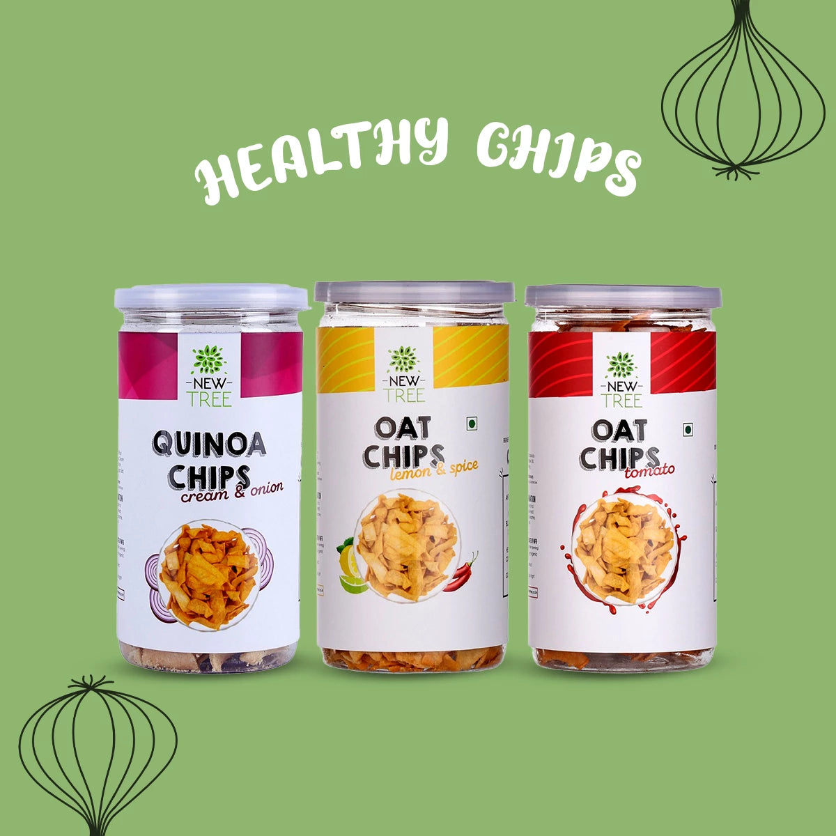       Buy Healthy Quinoa and Nachni Chips Online in India - New Tree