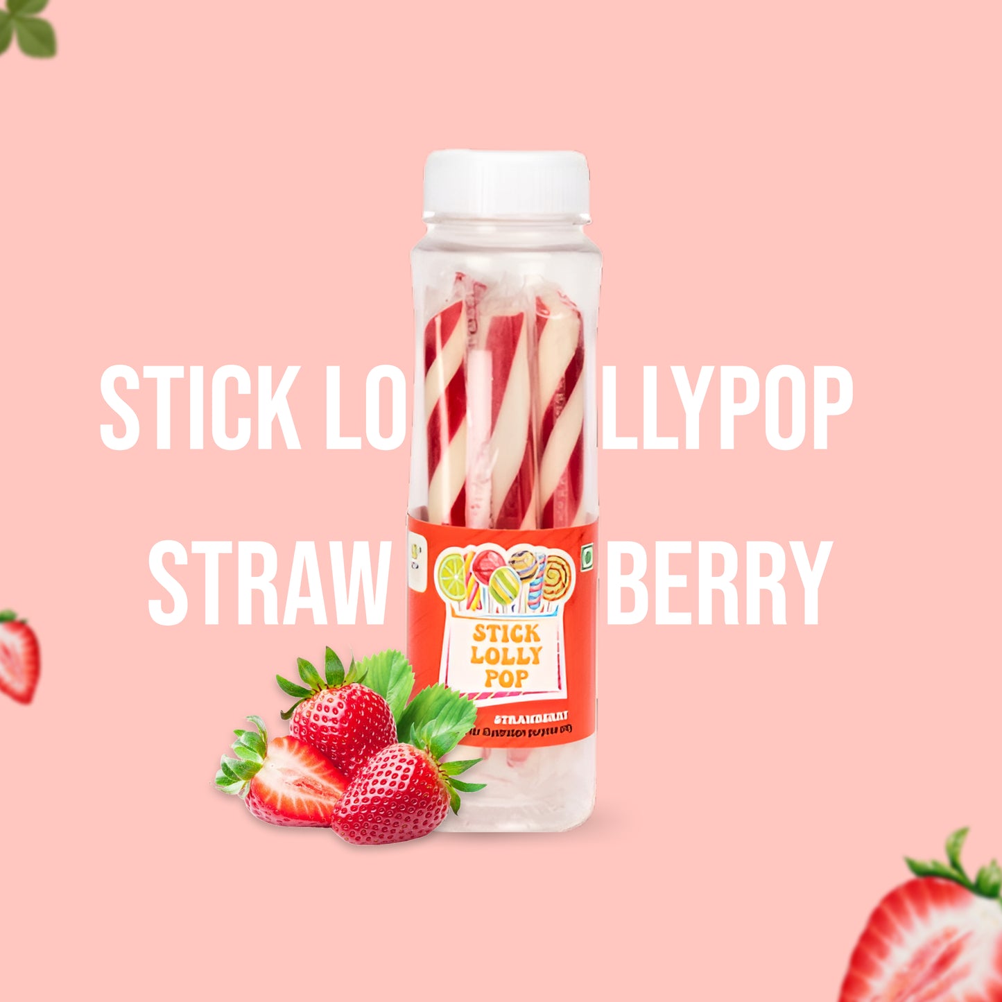 Stick Lollypop Strawberry
