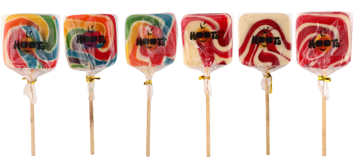 Square Lollypop Pack Of 6
