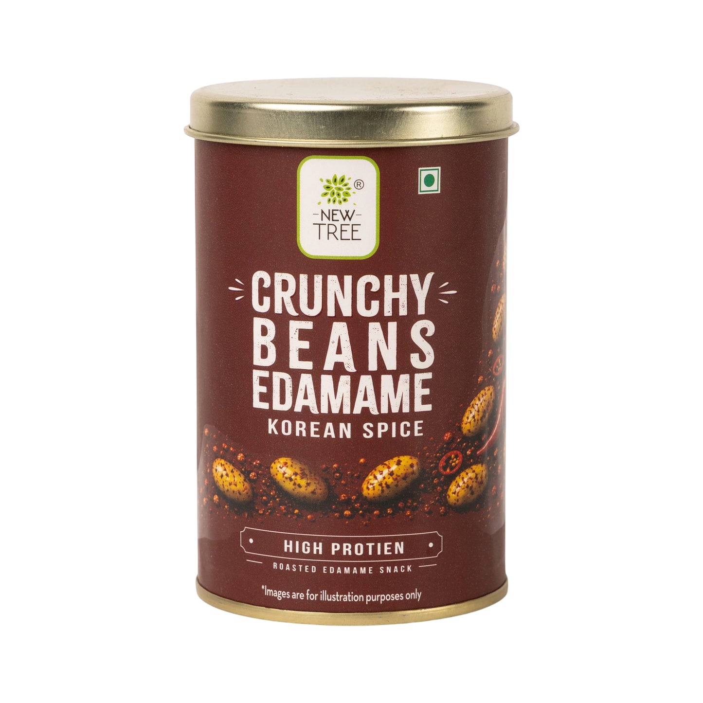 Crunchy Edamame Korean Spice | High Protein Roasted Edamame Snack