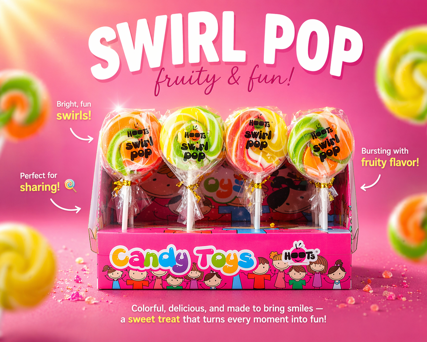 Swirl LollyPop Pack Of 6