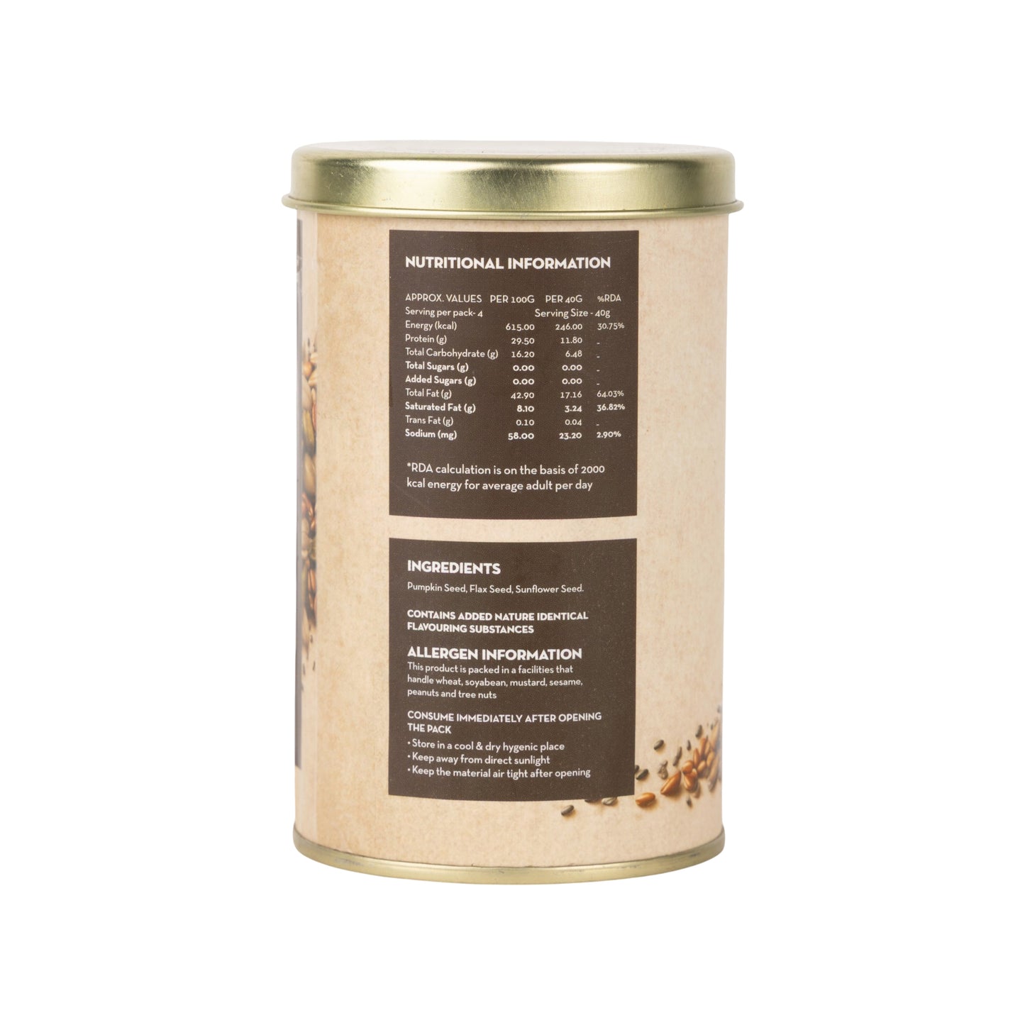 Raw Seed Mix | Premium Blend of Pumpkin, Flax & Sunflower Seeds