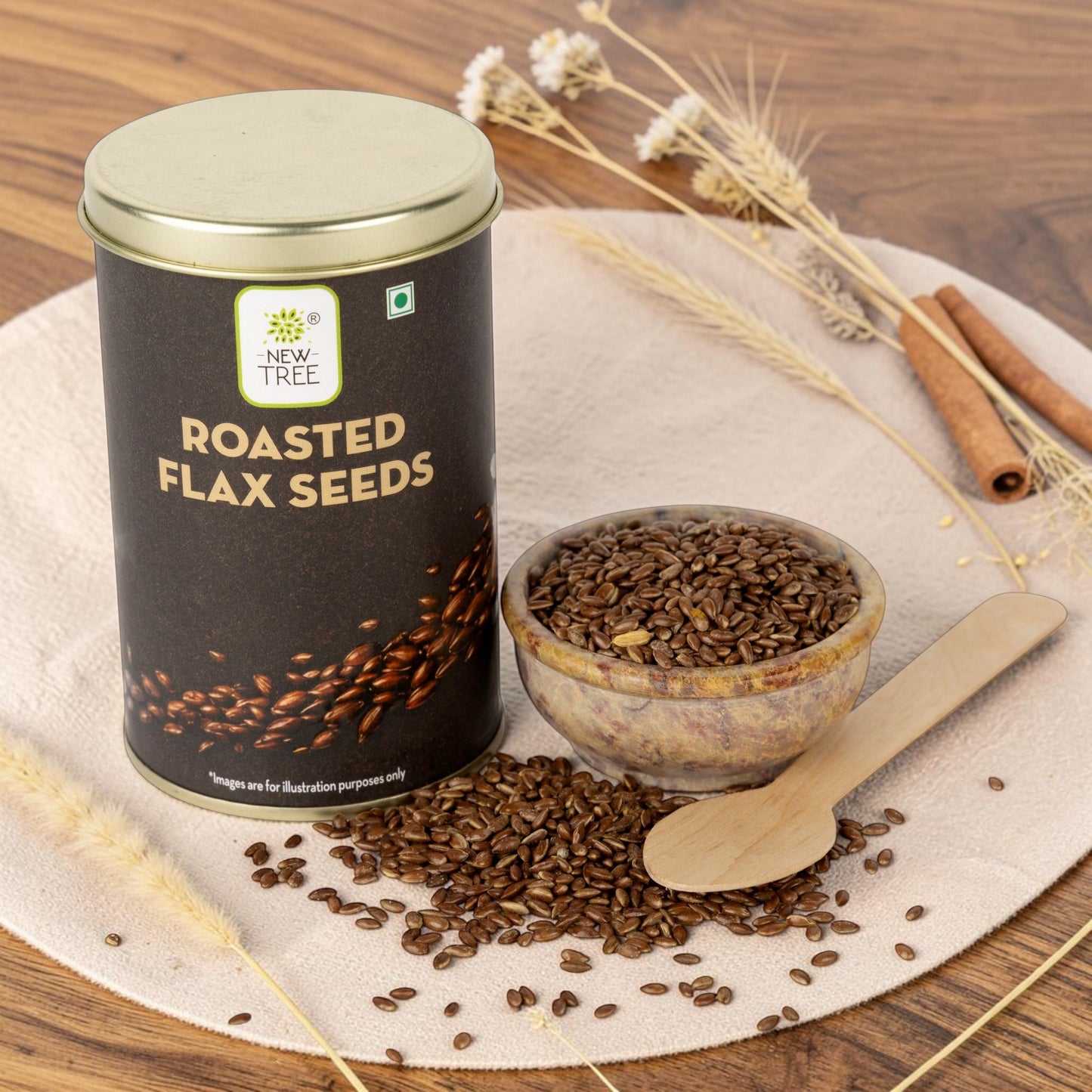Roasted Flax Seeds | Crunchy Omega-3 & High Fiber Healthy Snack