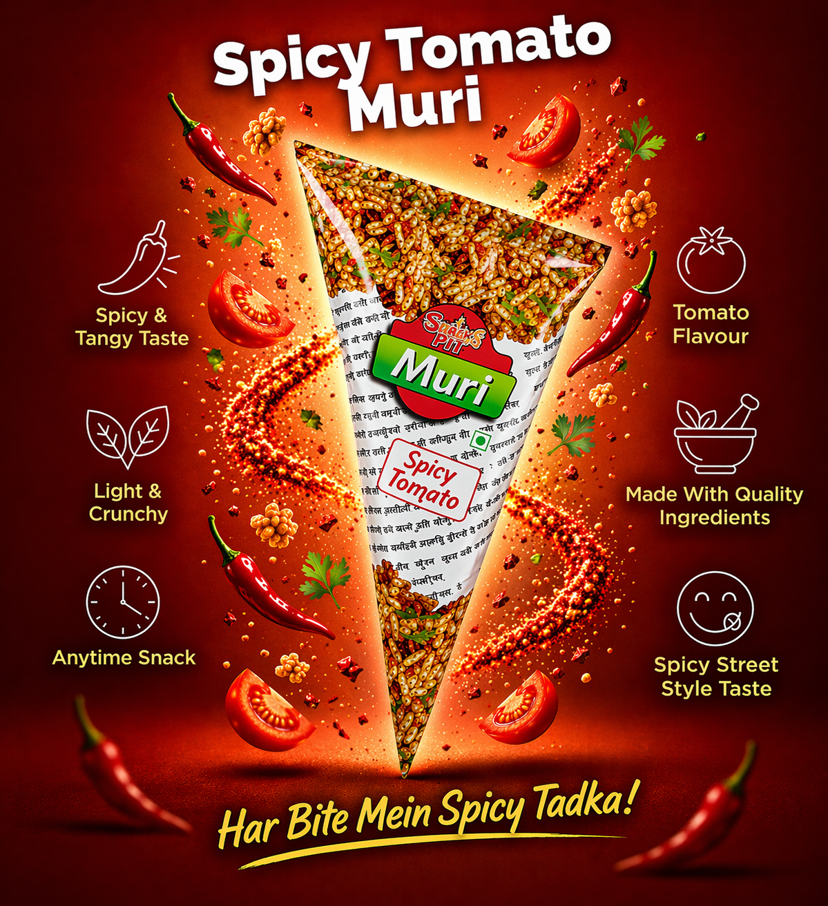 Spicy Tomato muri Pack Of 10