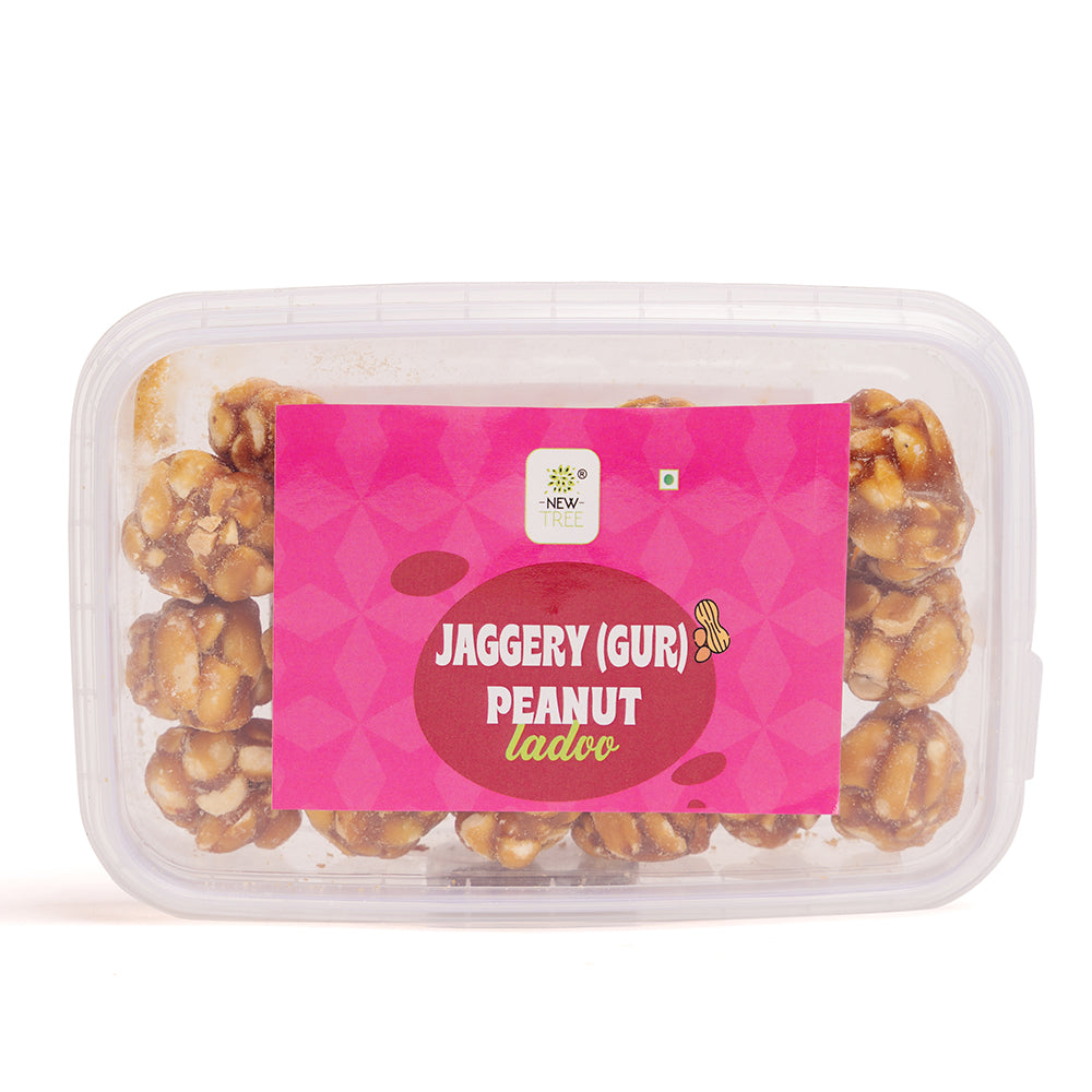 Jaggery (Gur) Peanut Ladoo