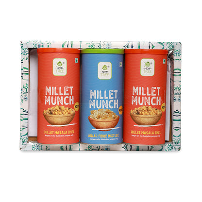 Munchies Galore: Three packs of Millet Munch to satisfy your cravings.