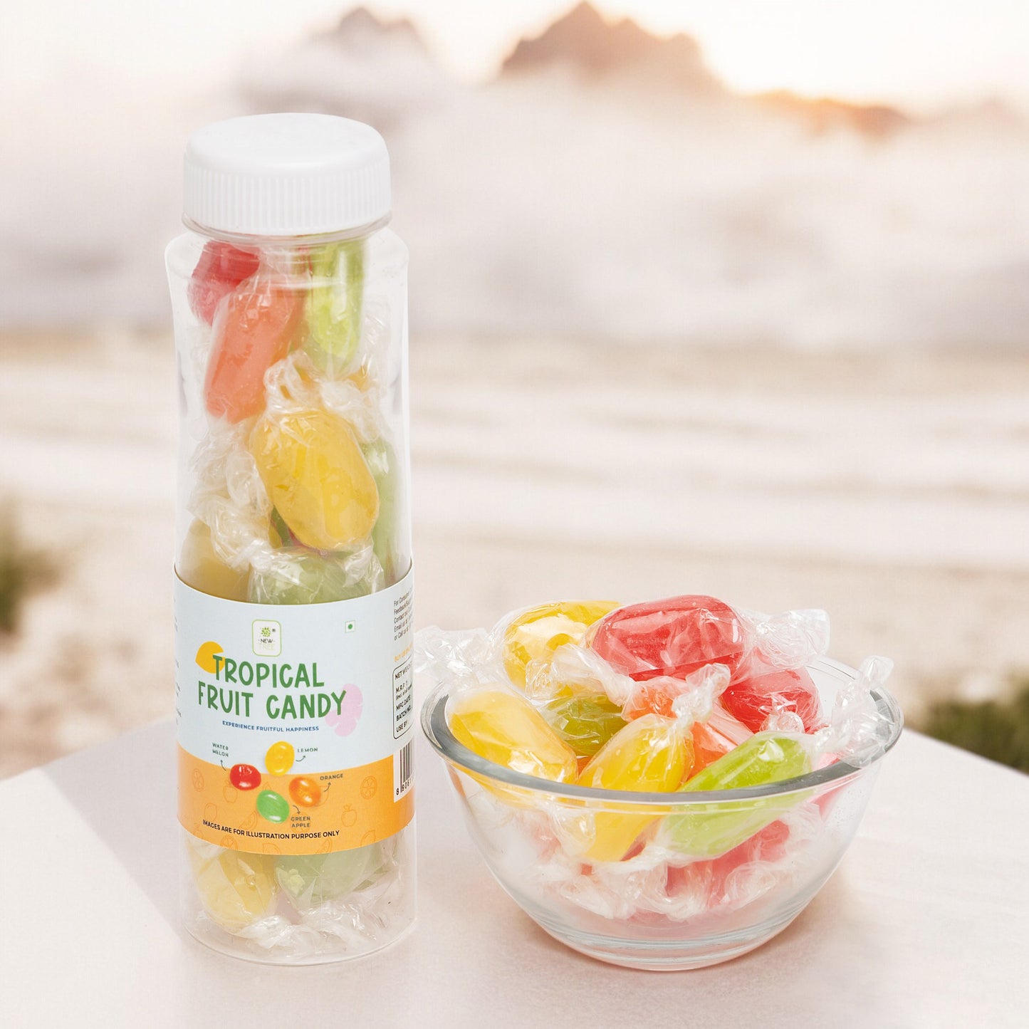 Tropical Fruit Candy - Bottle