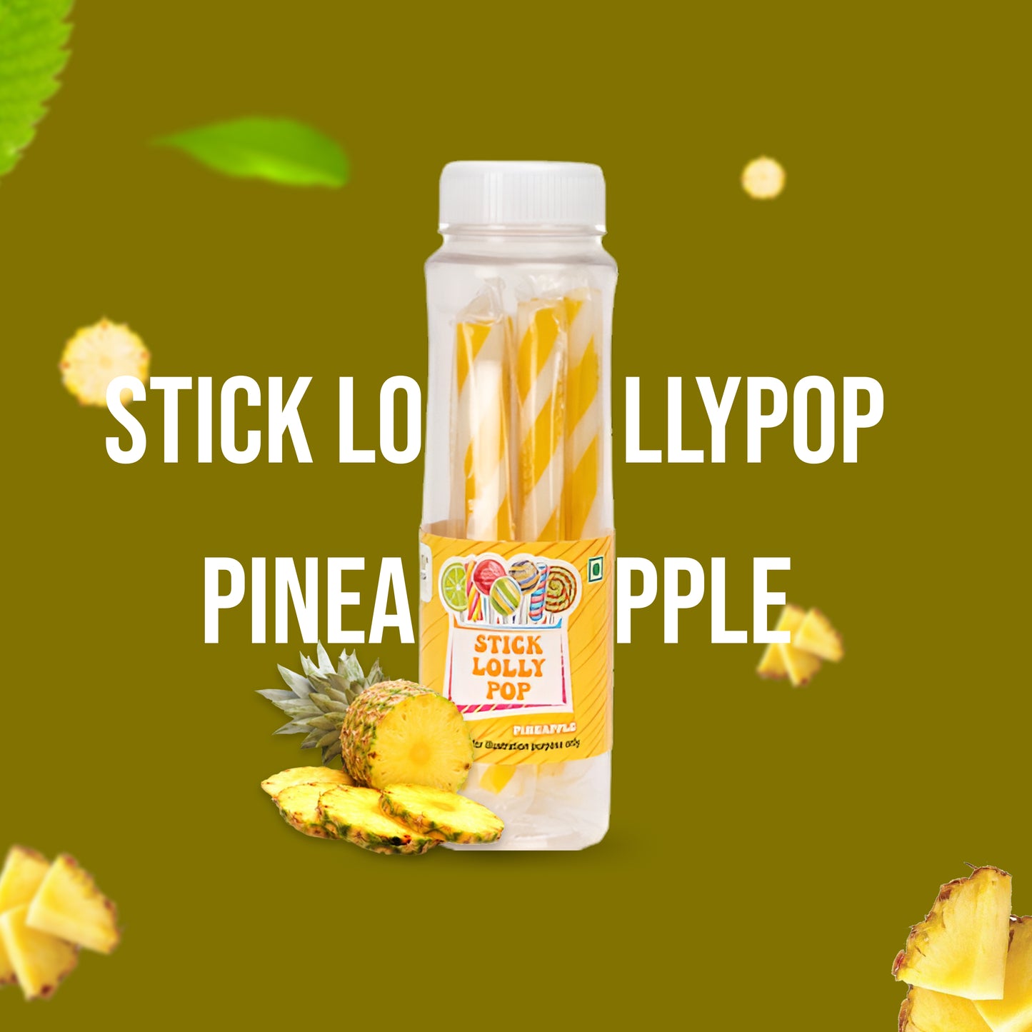 Stick Lollypop Pineapple