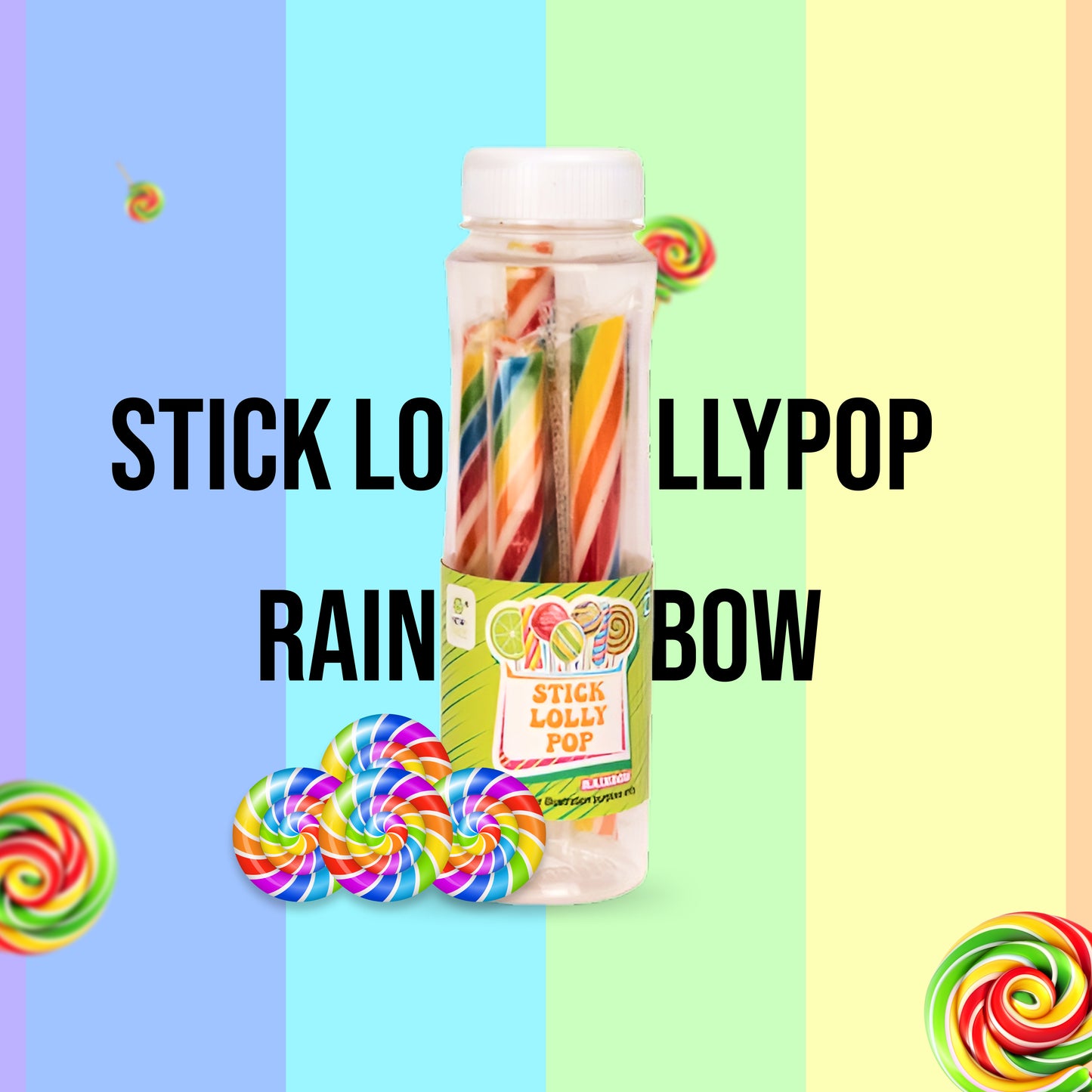 Stick Lollypop Rainbow